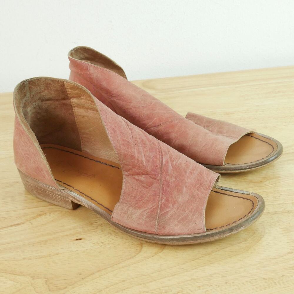 Free People Mont Blanc Sandals EU 38 US 7.5 8 Boho Festival Flats Bootie Shoes